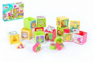 Obrázek z Kostky kubus vkládačka plast 30x23x7cm 12m+ 